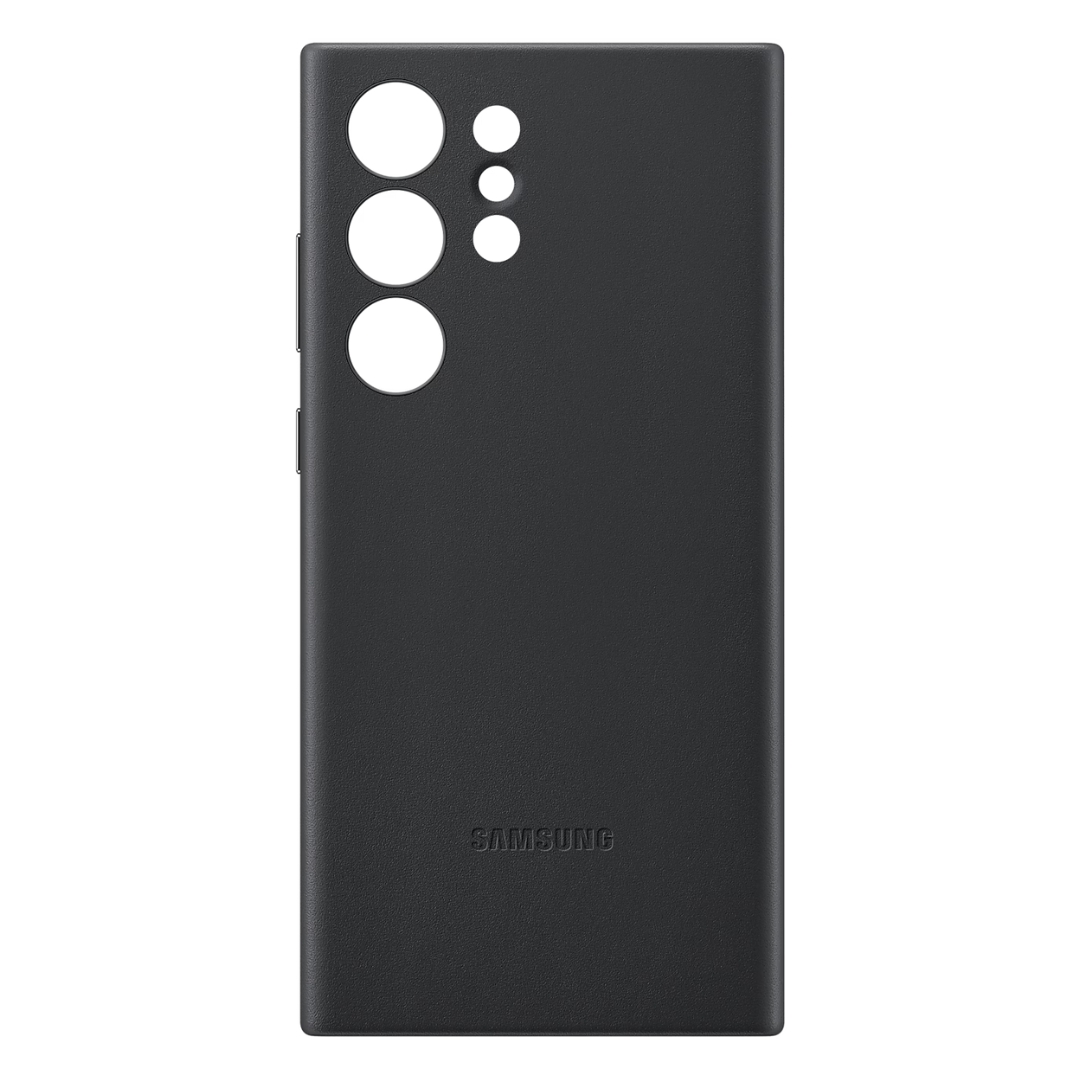 Samsung Funda de Cuero Leather Case Galaxy S23 Ultra Negro 