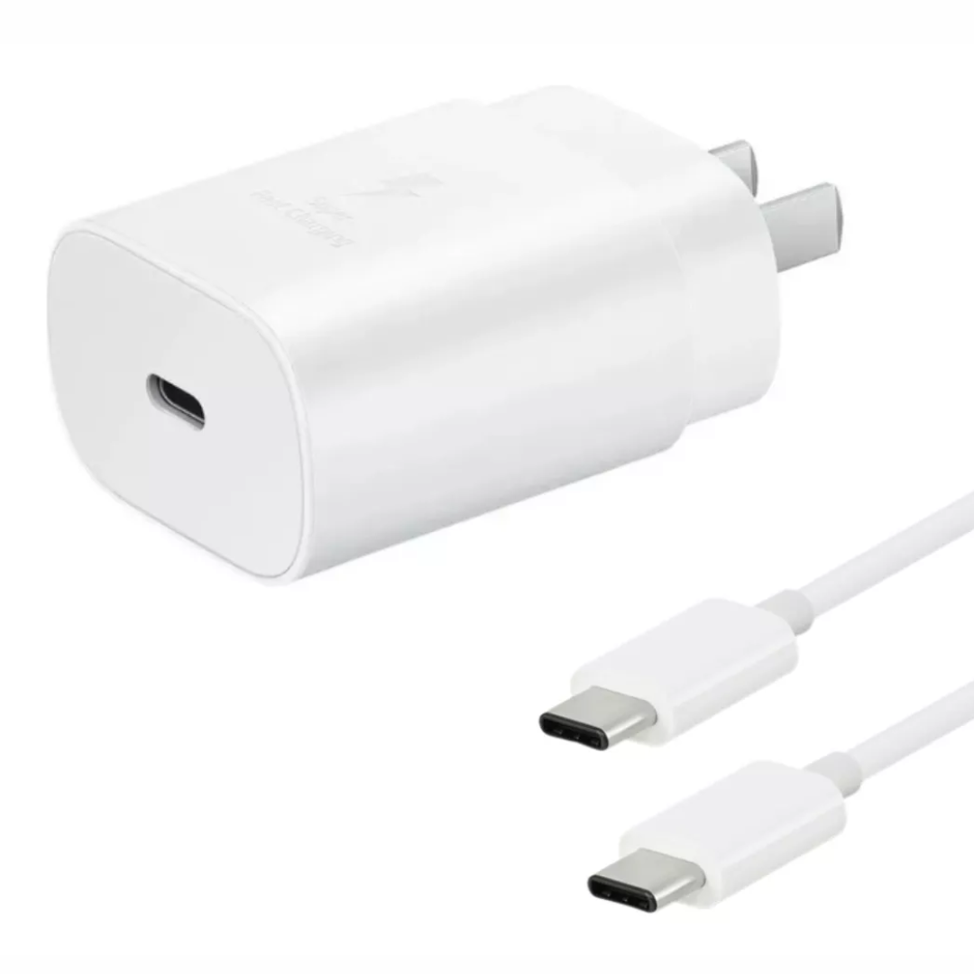 Samsung Cargador Fast Charge USB-C 15W Blanco con Cable 